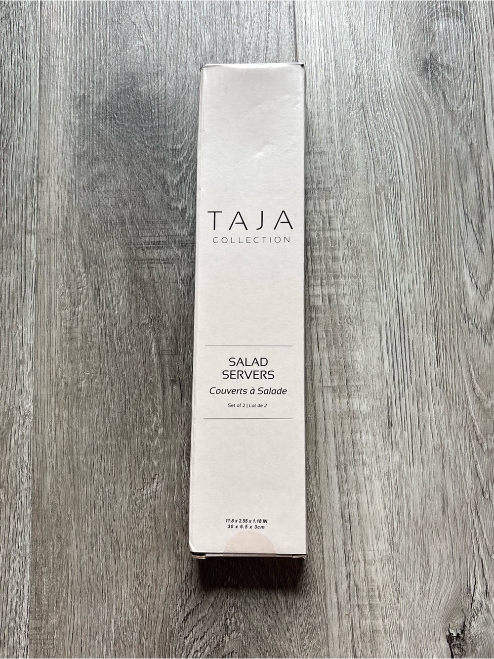 TAJA Collection Gold Stainless Salad Servers 2pc 11.8in - New Never Used - 0128